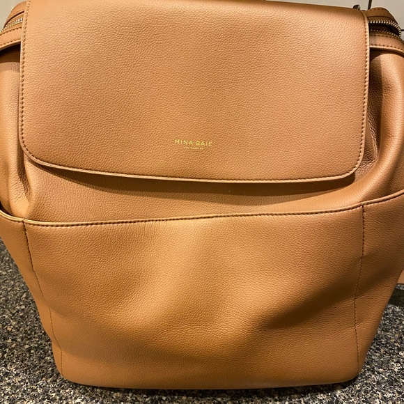 Mina Baie Handbags - Mina Baie Tan Baby Bag